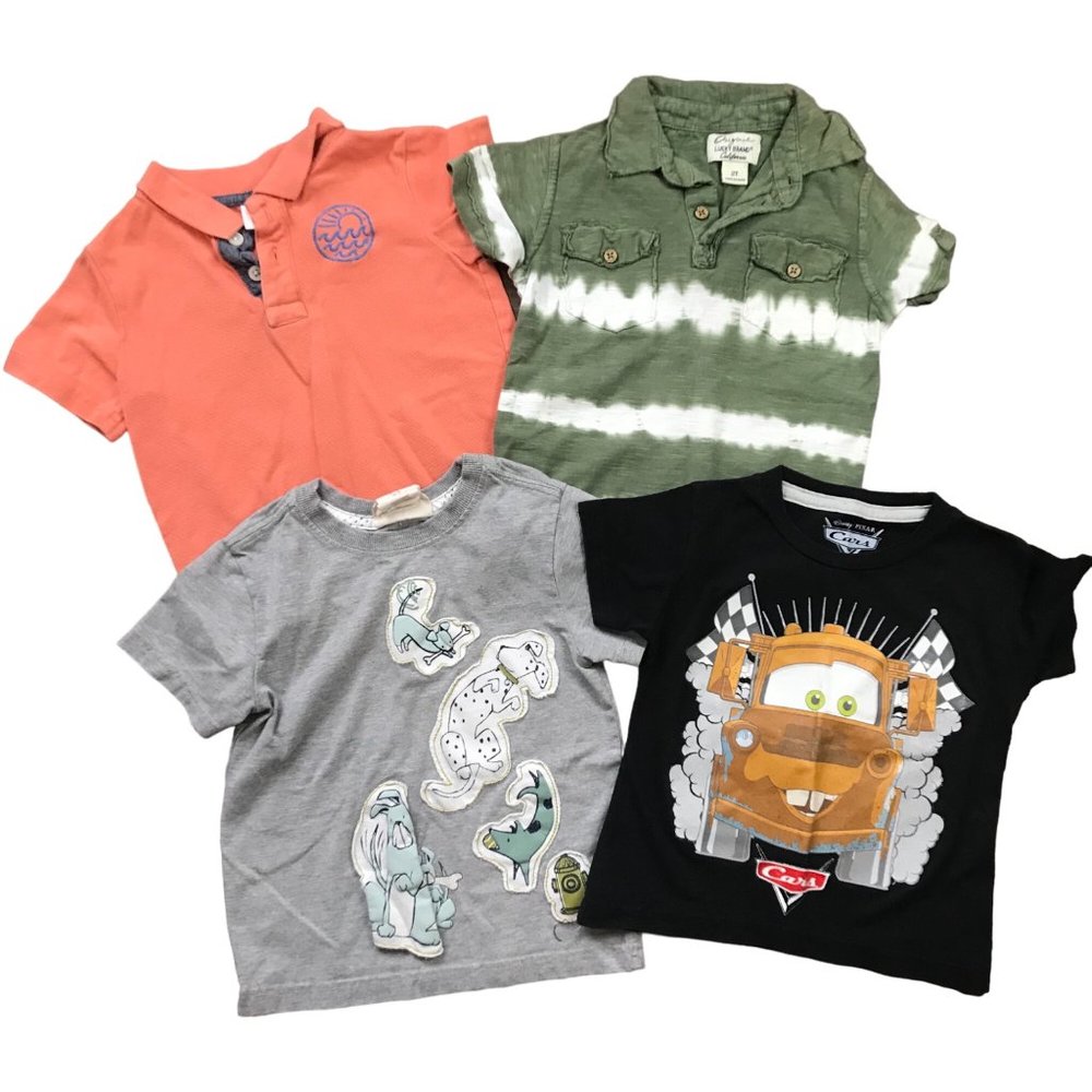 Rorie Whelan, Lucky Brand, Gymboree, Disney Pixar‎ Cars Bundle Polos T-Shirts 2T
